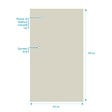 AURLANE - Panneau Mural Finition Aluminium Ivoire 120 x 210 cm - WALL'IT IVOIRE - vignette