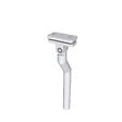AICA SANITAIRE - Poteau pour garde-corps - Aluminium argenté - 97.9-103.9cm de haut - Avec 5 supports de tubes bien pré-montés - Intérieur & extérieur - Poser latéral - vignette