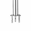 AICA SANITAIRE - Garde-corps 100cm - En inox 304 - 1 main courante et 5 traverses - Intérieur & extérieur - Kit complet - Pour bâtiments au bord de la mer - vignette