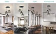 EMKE - EMKE Suspension Vintage 3 Ampoules – Plafonnier Rétro avec Abat-jour en Métal et Douilles E27 Noires - vignette
