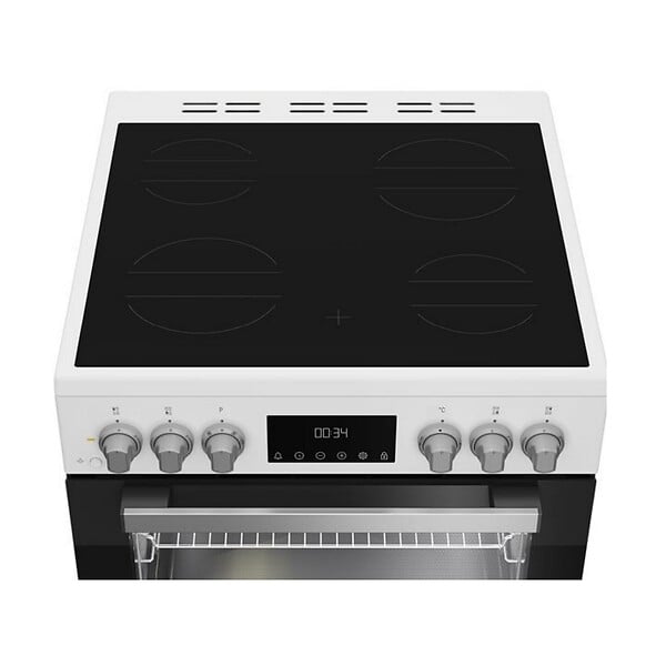 WHIRLPOOL - cuisinière vitrocéramique 72l 4 feux blanc - W6V8LCSW - large