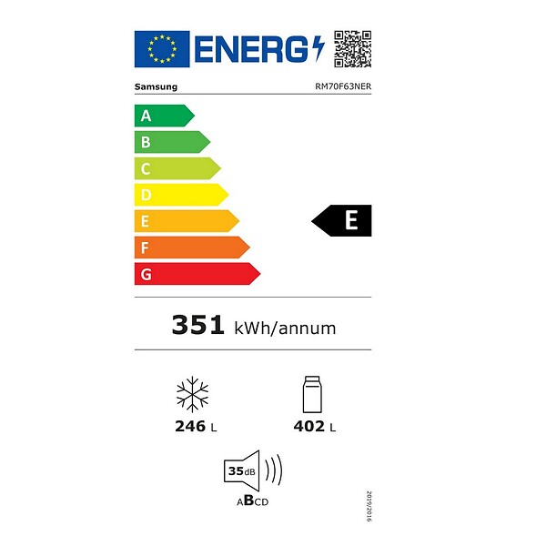 SAMSUNG - réfrigérateur américain 91.2cm 648l froid ventilé - RM70F63NER - large