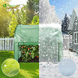 VOUNOT - Serre de jardin hivernage murale adossee avec bache PE 200x100x180cm vert - vignette