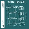 VOUNOT - Sechoir a linge etendoir renforce 4 niveaux 125x62x173cm blanc - vignette