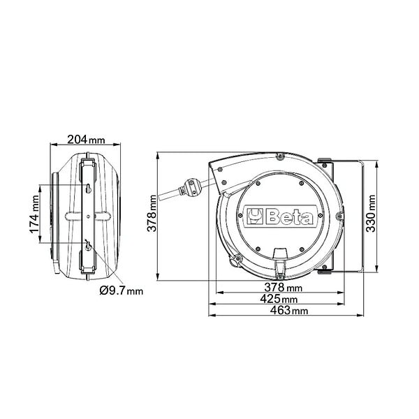 BETA - dévidoir automatique 15m - 019000115 - large