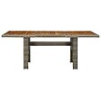 VIDAXL - vidaXL Table de jardin Marron Résine tressée et bois d'acacia massif - vignette