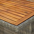 VIDAXL - vidaXL Table de jardin Marron Résine tressée et bois d'acacia massif - vignette