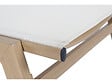 HABITAT ET JARDIN - Lot de 2 bains de soleil en aluminium imitation bois "Elysia" - Ecru - vignette