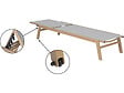 HABITAT ET JARDIN - Lot de 2 bains de soleil en aluminium imitation bois "Elysia" - Gris clair - vignette