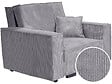 HABITAT ET JARDIN - Fauteuil convertible en velours côtelé "Clivia" - Gris - vignette