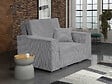 HABITAT ET JARDIN - Fauteuil convertible en velours côtelé "Clivia" - Gris - vignette
