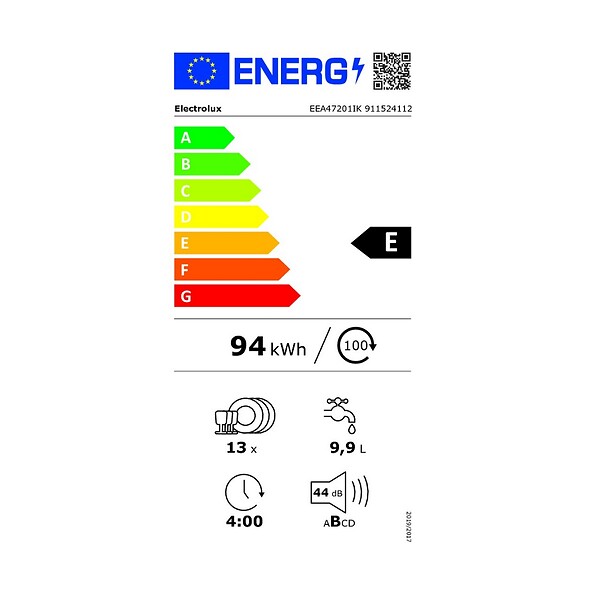 ELECTROLUX - lave-vaisselle 60cm 13 couverts 44db - EEA47201IK - large