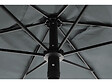 HABITAT ET JARDIN - Table et chaises de jardin avec parasol en métal "Convivia" - 6 places - Gris anthracite - vignette