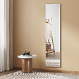 EMKE - Miroir Intégral EMKE avec Cadre en Alliage d’Aluminium – 160 x 40 cm, Argenté, Usage Autoportant - vignette