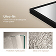 EMKE - Miroir Intégral EMKE avec Cadre en Alliage d’Aluminium – 160 x 40 cm, Noir, Usage Autoportant - vignette
