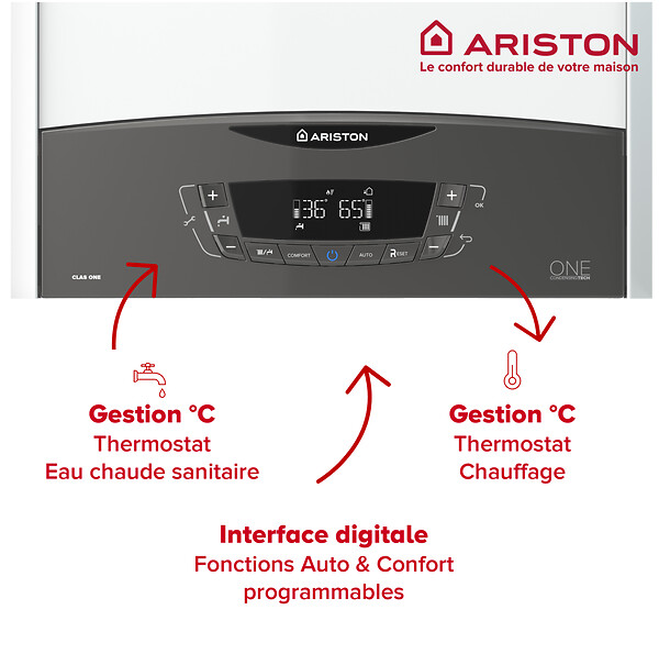 ARISTON - CLAS ONE 30kW, Chaudière à Condensation + Kit installation - large