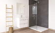 ONDEE - Receveur de douche NARA - Antidérapant Découpable 90x120 cm Résine Blanc Bonde - vignette