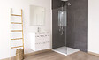 ONDEE - Receveur de douche NARA - Antidérapant Découpable 90x90 cm Résine Blanc Bonde - vignette