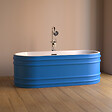 PLANETE BAIN - Baignoire îlot design 180x80 cm - Bleu style Haussmannien - Acrylic Lucite® - vignette