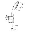 GROHE - Grohe Vitalio Start 110 Set de douche avec support mural + Douchette 22 jets, chrome (G27950001) - vignette