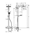 HANSGROHE - Hansgrohe Crometta E 240 1 jet EcoSmart Colonne de douche Showerpipe - vignette