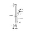 GROHE - Grohe Vitalio Start 110 Set de douche avec barre 60 cm + Douchette, chrome (G27942001) - vignette