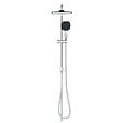 GROHE - Grohe Vitalio Comfort 250 Colonne de douche avec inverseur manuel + Douche de tête 2 jets + Douchette 2 jets, chrome (G26698001) - vignette