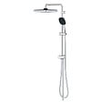 GROHE - Grohe Vitalio Comfort 250 Colonne de douche avec inverseur manuel + Douche de tête 2 jets + Douchette 2 jets, chrome (G26698001) - vignette
