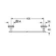 GROHE - Grohe Start Cube barre porte-serviettes 45 cm, noir mat (G409872430) - vignette