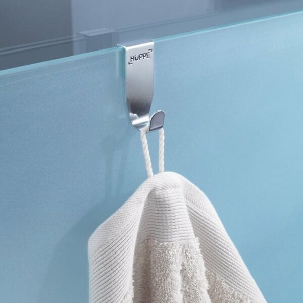 HÃŒPPE - HÜPPE  Crochet porte-serviettes pour paroi de douche, Chrome (600310000) - large