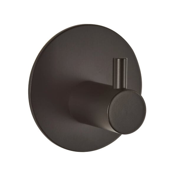 SWISS AQUA TECHNOLOGIES - Swiss Aqua Technologies Patère murale adhésive en acier inoxydable, noir mat (HACEKNALEP1KMC) - large