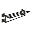 GROHE - Grohe Start Cube rack porte-serviettes en métal 60 cm avec fixations cachées, noir mat (G410992430) - vignette