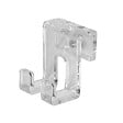 SWISS AQUA TECHNOLOGIES - Swiss Aqua Technologies Double crochet suspendu en acrylique pour écran de douche SAT Walk-In, transparent (SATWIHACEKPLAST) - vignette