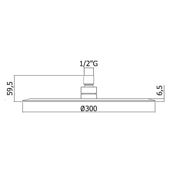 OPTIMA - Optima Douche de tête Optima chrome OPB008 - large