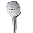 HANSGROHE - Hansgrohe Raindance Select E Douchette à main 120 3 jets, Noir Chromé brossé (26520340) - vignette