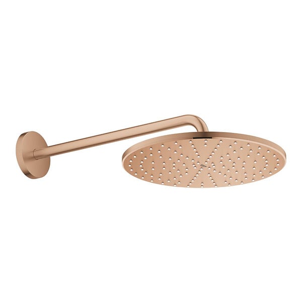 GROHE - Grohe Rainshower Mono 310 ensemble douche de tête et bras 422 mm, 1 jet, warm sunset brossé (G26558DL0) - large