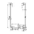 HANSGROHE - Hansgrohe Barre de douche Unica'Comfort 1,10m avec poignée à droite, sans flexible (26403400) - vignette