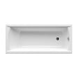 SWISS AQUA TECHNOLOGIES - Swiss Aqua Technologies Fusion 170 x 70 cm Baignoire droite en acrylique, sans pieds, blanc (SIKOVR170) - vignette