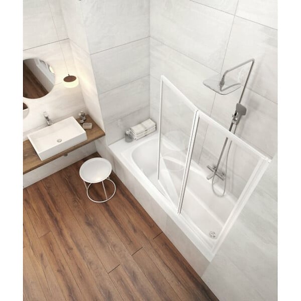 RAVAK - Ravak Vanda II 160 x 70 cm Baignoire droite en acrylique, sans pieds, blanc (CP11000000) - large