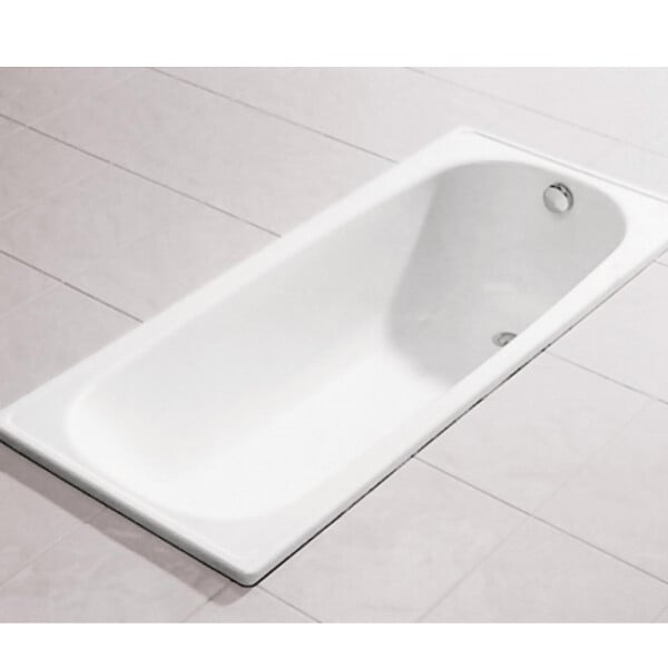 JIKA (GROUPE ROCA) - Jika (Groupe Roca) Riga 120 x 70 cm Baignoire gain de place 140 L en acier émaillé, sans pieds, blanc (H2340200000001) - large