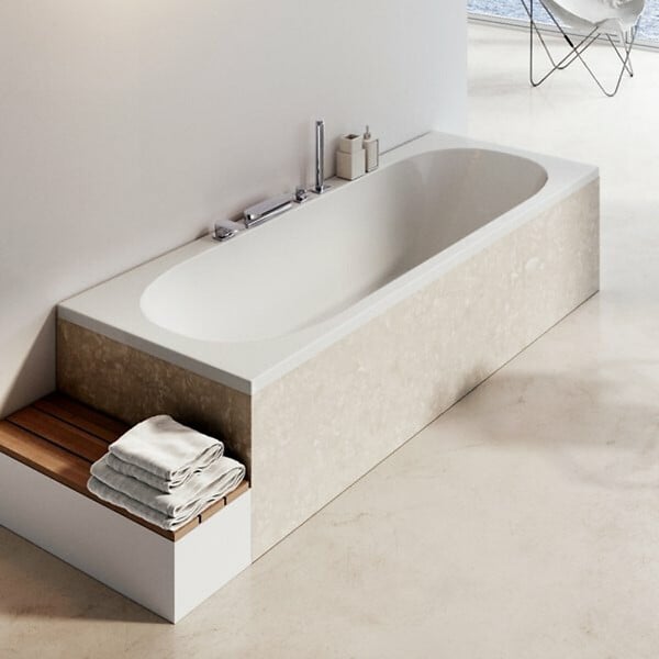 RAVAK - Ravak CITY SLIM Baignoire rectangulaire 180x80 cm en acrylique, sans pieds, blanc (C921300000) - large