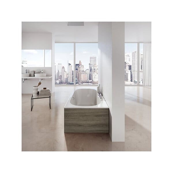 RAVAK - Ravak CITY SLIM Baignoire rectangulaire 180x80 cm en acrylique, sans pieds, blanc (C921300000) - large