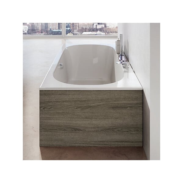RAVAK - Ravak CITY SLIM Baignoire rectangulaire 180x80 cm en acrylique, sans pieds, blanc (C921300000) - large