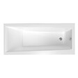 SIKO - Siko 170x75 cm Idea Plus baignoire rectangulaire en acrylique, gauche et droite, sans pieds, blanc (ID1700PLUS) - vignette