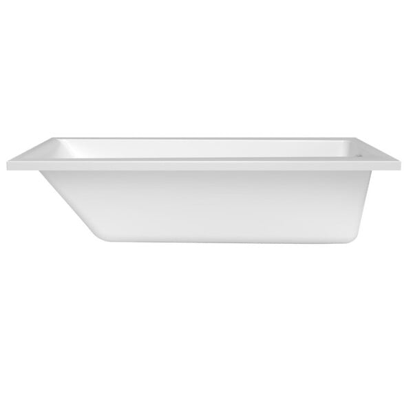 SIKO - Siko 170x75 cm Idea Plus baignoire rectangulaire en acrylique, gauche et droite, sans pieds, blanc (ID1700PLUS) - large