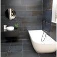 SWISS AQUA TECHNOLOGIES - Swiss Aqua Technologies Nelly 175 x 82 cm Baignoire droite Autoportante orientation gauche en marbre coulé, sans pieds, blanc (NEL1700L) - vignette
