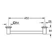 GROHE - Grohe Start Cube Barre d'appui, chrome (G41095000) - vignette
