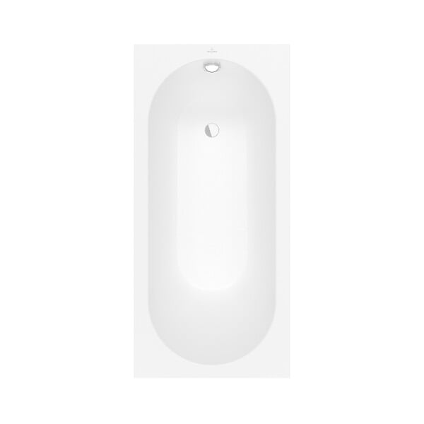 VILLEROY ET BOCH - Villeroy & Boch Oberon 160 x 75 cm Baignoire gauche et droite ovale en Quaryl®, avec pieds, blanc (BQ160OBE2V-01) - large