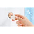 TESA - Tesa  Aluxx Panier de douche en aluminium chromé inoxydable 9,2x25x12,5cm, pose facile sans perçage (40202-00000-00) - vignette