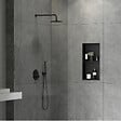 SWISS AQUA TECHNOLOGIES - Swiss Aqua Technologies Aurum Niche de Douche à encastrer, Acier Inoxydable 304, 2 étagères, 60x30x10cm, Noir mat (SATAURN6030SMB) - vignette